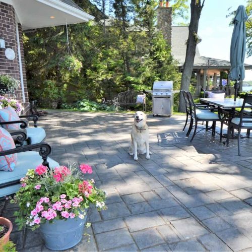 Backyard patio living space