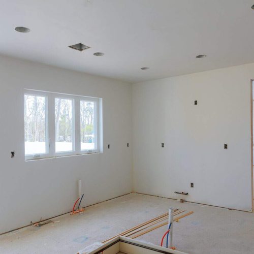 New home for the under construction for the installation construction of housing